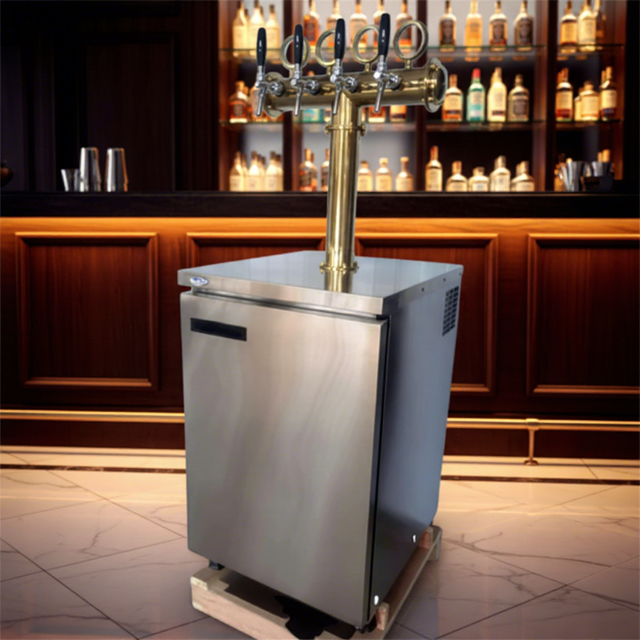 Stainless Steel 180L Dynamic Cooling System Beer Dispenser Cold Brew Nitro Coffee Kegerator Digital Display 0~5 Electronic