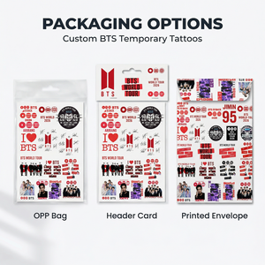 Pegatina de Tatuaje Temporal Personalizada OEM ODM para Conciertos del Ejército, Apoyo a los Fans, Directo de Fábrica |   EN71 ASTM CE No tóxico - Product Image 4