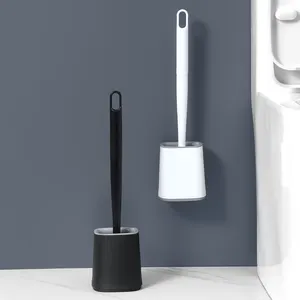 Sanga Customized New Original Toilet Brush Set With Detachable Pole For Wall Mounted Cleaning Silicone Toilet Brush