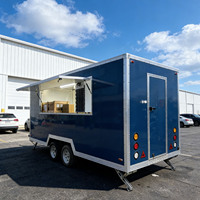 Remolque Móvil Cuadrado para Bebidas, Café, Cerveza y Comida, Totalmente Equipado, Fabricante de Remolques de Catering
