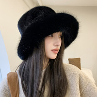 Bestella Chapeau de pêcheur en peluche à la mode pour femme Chaud Joker Bassin Protection des oreilles Coupe-vent Résistant au froid Extérieur