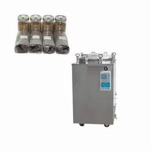 Elektrische 150l Verticale Autoclaaf Voor Paddestoel Sterilisatie 75l 100l 150l Stoomautoclaaf Sterilisator