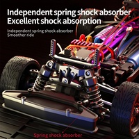 Coche RC 4WD sin Escobillas 1:16 SG216MAX SG216PRO de Metal con Control Remoto de 4 Canales, Cable USB, 70KM/H, Interior/Exterior, 100-150m, Listo para Usar