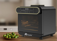 Anbolife Four à Friture Sans Huile 15L Grande Capacité Familiale avec Fenêtre Facile à Visualiser, Sans PFAS, Antiadhésif, Multifonction pour Cuisine Domestique