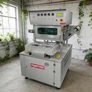 Machine d'emballage sous film semi-automatique commerciale pour aliments frais, scelleuse sous vide, équipement d'emballage hermétique en acier inoxydable - Product Image 1