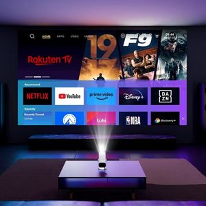 Proyector K2N 4K con <span class=keywords><strong>Netflix</strong></span>, proyector inteligente LCD Proyector de películas para exteriores con WiFi y Bluetooth - Product Image 5