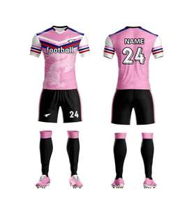 Seragam Sepak Bola Jersey Kustom Grosir Bahan Polyester Cetak Sublimasi Digital Cepat Kering dan Bernapas - Product Image 6