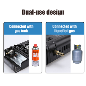 Homful xách tay tự động đánh lửa bếp xách tay butan cắm trại ngoài trời Bếp <span class=keywords><strong>gas</strong></span> với hộp đựng - Product Image 2