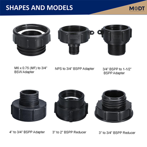 S60 x 6 để G2 bể nước cống adapter nhựa nam IBC nước mưa cống chuyển đổi MDT mịn xử lý bề mặt PP chất liệu - Product Image 6