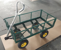 Benne basculante utilitaire de chariot de jardin robuste avec connecteur de traction pour chariots à main et chariots