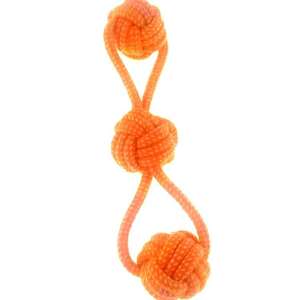 Sekiz karakter çift topları eğitim oyuncak köpekler için tenis tarzı çevre dostu Pet oyuncak ile dayanıklı pamuk halat - Product Image 3