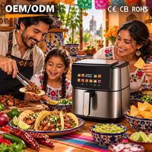 Freidora de Aire Eléctrica de 8 Litros, 1800W, 220V, Certificaciones CB, CE, LFGB, REACH, para Encimera, Catering, Cantina, Hogar, Fiestas, Modelo KA23072 - Product Image 1