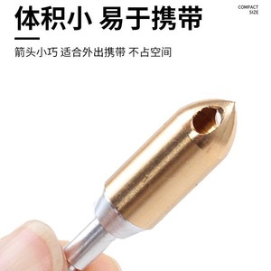Pointes de flèches en bronze pour la chasse au arc composé avec tiges filetées et pointes interchangeables - Product Image 4