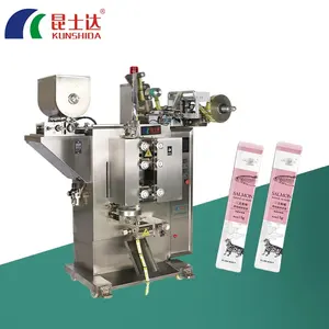 multi-function automatic ketchup/salad/mayonnaise gel product liquid filling sachet pouch sealing bag making packing machine