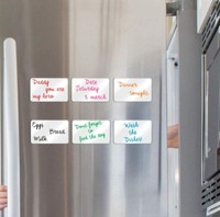 Aimants de réfrigérateur effaçables à sec notes autocollantes planificateur de réfrigérateur tableau magnétique effaçable à sec tableau blanc tableau d'écriture blanc pour enfants ou conseils