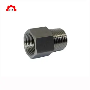 SS304 316 Stainless Steel 1.5 inch Male NPT to 1.25" Female BSPT Threaded Adapters