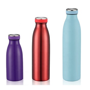 Unique New Style 500ml Customer Double Layer Stainless Steel Drink Water Thermal Bottle <b>With</b> <b>Lid</b> - Product Image 1