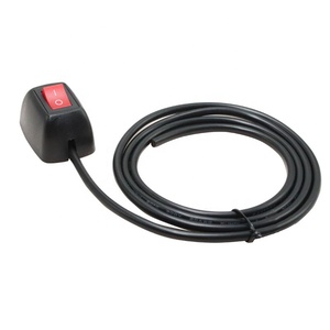 <span class=keywords><strong>12V</strong></span> Universal Car Pulsador Enganche Interruptor de encendido/apagado con cable 250vac Max. Voltaje para reacondicionamiento de automóviles de camiones RV - Product Image 1