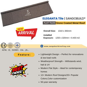 Resistente Uv elegante piastrelle piatte rivestite in pietra fogli per Ghana magazzino Sans certificato - Product Image 4
