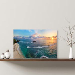 Impresión en Lienzo de Paisaje Marino Contemporáneo Simple, Mural Horizontal de Playa, Decoración de Pared para Hotel o Apartamento, Transparente - Product Image 2