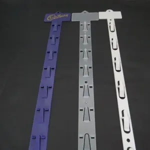 Tùy chỉnh thiết kế PP hiển thị Clip Strip nhựa siêu thị 12 Hooks treo Clip Strip với giá rẻ