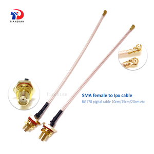<span class=keywords><strong>Cable</strong></span> Coaxial RF RG178 U.FL MHF1 a SMA-Hembra, <span class=keywords><strong>Cable</strong></span> Pigtail de Baja Pérdida, Extensión de <span class=keywords><strong>Antena</strong></span> Impermeable, <span class=keywords><strong>Cable</strong></span> Coaxial RG178 - Product Image 5