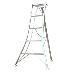 Tabourets d'échelle de cueillette de fruits en aluminium certifiés EN131 avec la capacité de charge réglable de la taille 150kg de conception télescopique et pliante - Product Image 4