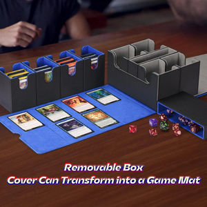 Boîte à cartes avec plateau à dés 5 en 1 Commander Deck Case pour 840 + cartes sans manches Tcg Ccg Yugioh - Product Image 3