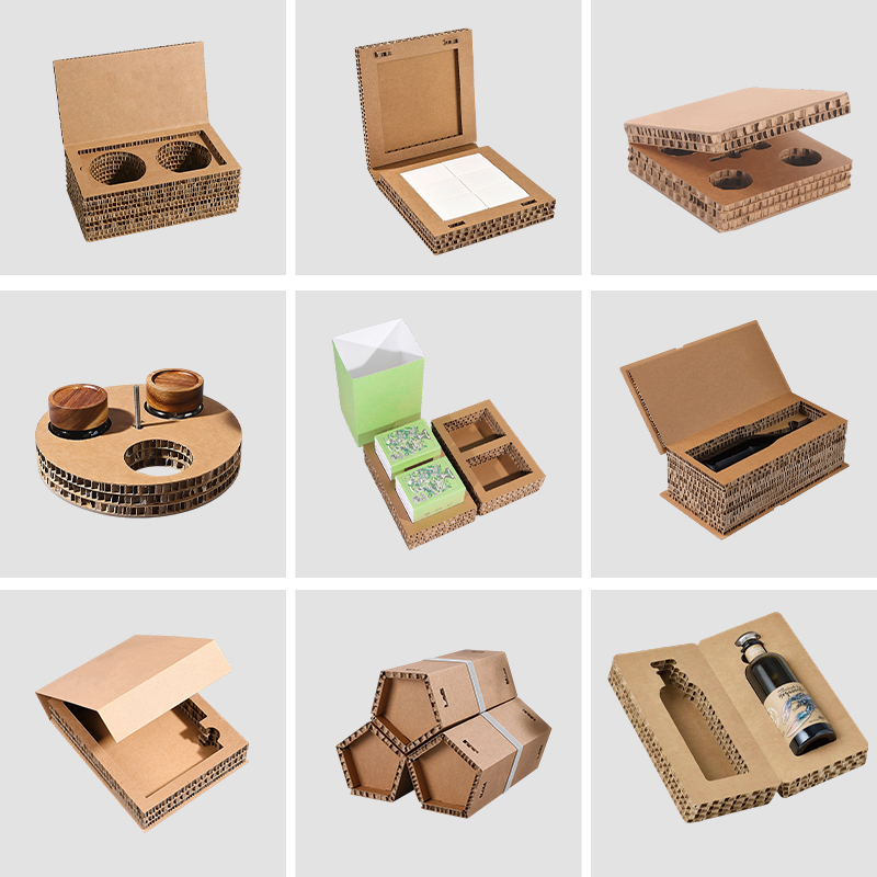 Caja de cartón corrugado tipo panal