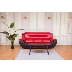 Bộ Sưu Tập Nhà Kem Da Trắng Ý Sang Trọng 2 Chỗ Ngồi Loveseats Sofa - Product Image 3