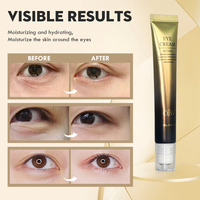 Crème pour les yeux multi-peptides à étiquette privée, hydratante, éclaircissante, soin des yeux, hydratante pour les cernes, OEM ODM