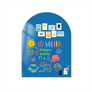Adesivi Magnetici per Lavagna a Forma di Arco, Autoadesivi, Facili da Pulire, Decorazione per Scrittura, Insegnamento Domestico per Bambini - Product Image 1