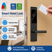 Cerradura Inteligente para Puerta de Hotel, Sistema de Control de Acceso de Acero Inoxidable Pulido con Llave de Tarjeta RFID IC e Instalación Fácil