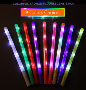 Grote 46Cm Kleurrijke Knipperende Regenboog <span class=keywords><strong>Glow</strong></span> <span class=keywords><strong>Sticks</strong></span>, Ideaal Voor Concerten, Evenementen, Juichen En Optredens Led Stick Fabriek - Product Image 3