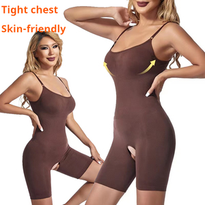 ชุดรัดรูปไร้ตะเข็บเอวแบบเปิดเป้าสำหรับผู้หญิงชุดรัดรูปเต็มตัวแนบเนื้อรัดรูปสำหรับผู้ใหญ่ - Product Image 3