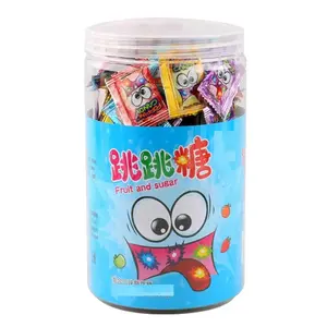 300pc 1g popping candy in tube 300g/tube mix 5 flavors colors sweet fruity party candy new year gift 3600pc/ctn