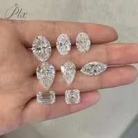 HPHT CVD DEF Lab yetiştirilen elmas 0.13-5CT süper beyaz gevşek hiçbir IGI sertifikası üst VVS-SI geçiş testi DIY düğün takısı kadın erkek