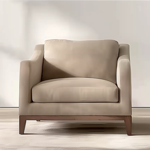 Sofá de madera de Estilo Vintage encantador atemporal para sala de estar, habitación de hotel, sofá con marco de madera con cojines - Product Image 1