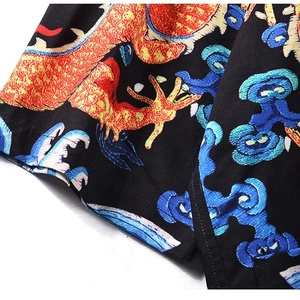Fashion <strong>Men</strong> <strong>Kimono</strong> Cardigan Chiffon Dragon <strong>Jacket</strong> Casual Wholesale - Product Image 4