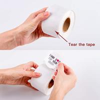 500 Stück/Rolle Individuelles Weißes Dankeschön-Dekoratives Verpackungspapier Selbstklebend Wasserfest Kraftpapier mit Logo Offsetdruck