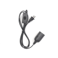 Douille E27 complète pour lampe de sel, câble d'alimentation de 1,8 m avec prise UE/US, support de lampe sécurisé, cordon d'alimentation pour lampe de sel, fil de lampe