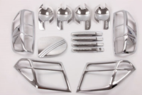 Kit d'accessoires de voiture en plastique chromé pour roland Navara D40, L200, BT50, livraison gratuite