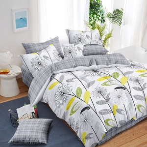 100% Cotton 3 Pieces <strong>Bedding</strong> <strong>Set</strong> Hotel Home Blue White Dandelion Pollowcase Duvet Cover <strong>Set</strong>
