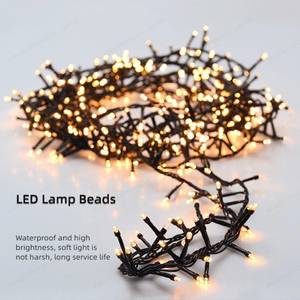 10m 100LED không thấm nước giáng sinh Vòng hoa ánh sáng chuỗi cho nhà vườn bên ngoài trời kỳ nghỉ giáng sinh trang trí cây - Product Image 4