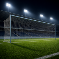 But de football d'extérieur blanc haute performance personnalisé en usine pour jeunes, filet de but de football d'intérieur