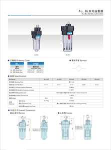 Serie AL & <span class=keywords><strong>BL</strong></span> neumático FRL Airtac filtro de aire regulador lubricador G1/8 ''G1/4'' G3/8 ''G1/2'' filtro de aire regulador neumático - Product Image 2