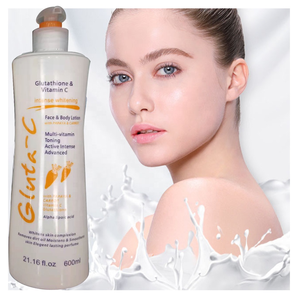 glutathione vitamin c face and body lotion Multi-Vitamin Toning Active Intense Gulata C Glutathion & Vitamin C Skin  Whitening Lotion for All Skin Types