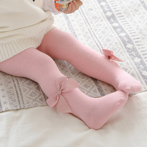 Medias para recién nacidos con lazo <span class=keywords><strong>de</strong></span> 0 a 3 meses <span class=keywords><strong>de</strong></span> 0 a 12, venta al por mayor, medias para bebés con lazo en negro, blanco, rosa, pantimedias para bebés <span class=keywords><strong>de</strong></span> Color sólido para niñas - Product Image 5
