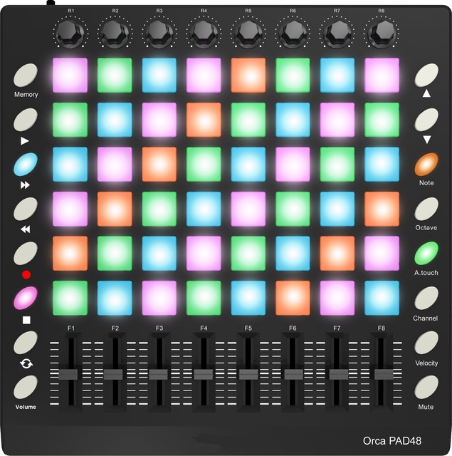 MIDI Pad Music Maker 25 Key Mini Midi Keyboard Controller pa System Mini Midi Keyboard With Pads With RGB Backlit