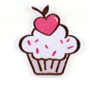 Cheap Computer Embroidery Iron on Simulation Ice Lolly Cherry Cake Patch for Kids Clothes Bag - Product Image 4
